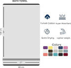 Hawmam Linen Royal Blue Bath Towels 4 Pack Soft and Absorbent - Image 6