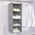 Hanging Closet Organizer, Easy Mount Collapsible 4-Shelf Camper Closet Wardrobe - Image 8