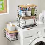3 Pack Stackable Pantry Organizer, Trash Bag Dispenser Under Sink, Kitchen - Image 4