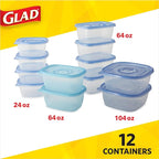 GladWare Food Storage Containers, Family Variety Pack, 24 Piece Set | - Image 2