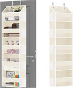 Over Door Organizer with 5 Large Pockets & 10 Mesh Side Compartments by Unknown