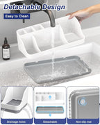 Bathroom Counter Organizer and Storage, 7 Slots Detachable Toothbrush Holders - Image 3