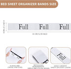 4PCS Bed Sheet Organizer Bands, Storage Labels and Sheet Keepers - Image 5