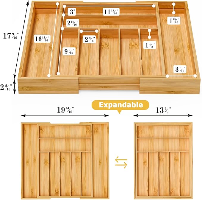 Utensil Organizer Silverware Tray - Image 4