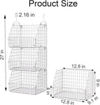 Hanging Closet Organizer and Storage, Clothes Hanging Shelves Wire Baskets - Image 6