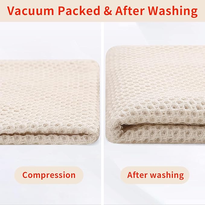 Homaxy 100% Cotton Waffle Weave Kitchen Dish Towels, Ultra Soft Absorbent Quick - Image 8