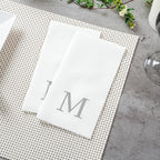Luxenap 15.8 X 7.9 Inch Linen-Feel Guest Towels, 50 Lettered Hand Towels - Image 6