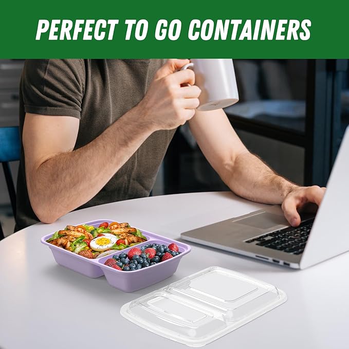 50 Pack 28 oz Meal Prep Containers Reusable - Image 7
