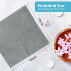 Orighty Wash Cloths Bulk Towels Set 200 Pack, Highly Absorbent and Soft Feel - Image 4