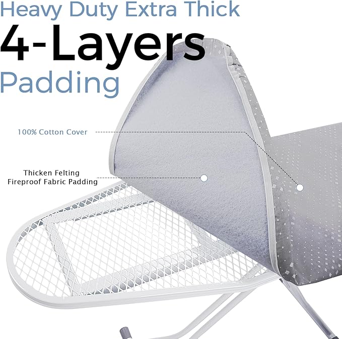 SheeChung Ironing Board 13"x43", Compact Ironing Board - Image 6