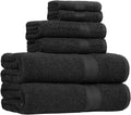 Amazon Basics 6-Piece Highly Absorbent Fade-Resistant Towel Set, 100% Cotton by AmazonBasics