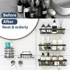 5 Pack Shower Caddy Organizer Rack Shelf - Image 6