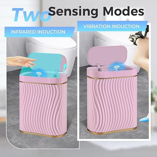 Bathroom Small Trash Can with Automatic Touchless Lid, 2.6 Gallon Smart Garbage - Image 7
