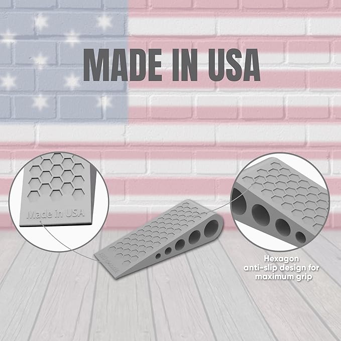 Door Stoppers for Bottom of Door Premium Floor Rubber Door Stop Wedge Made in - Image 2