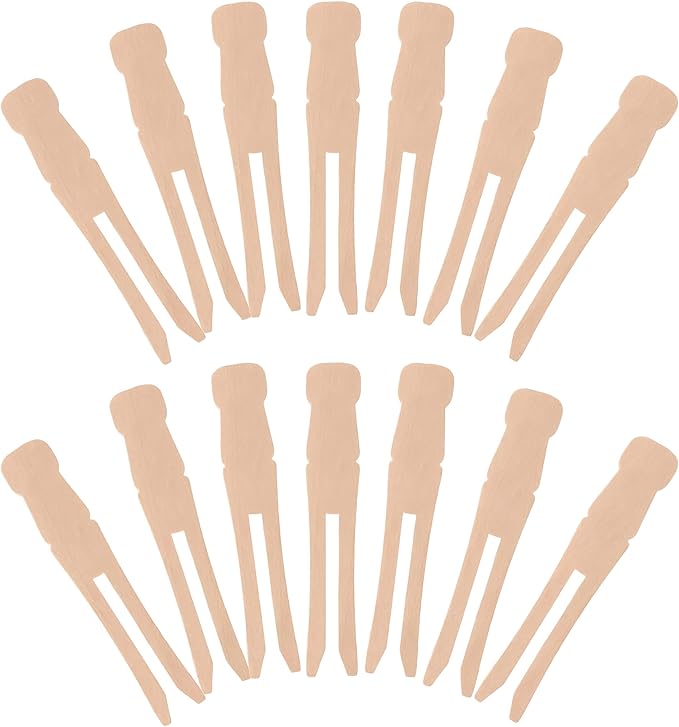PRETYZOOM 100Pcs Wooden Clothespins, Photo Clips Clothesline Clamps Pegs by PRETYZOOM
