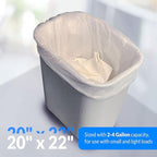 Reli. 2-4 Gallon Trash Bags | 2000 Bags | Clear | Bathroom | Strong | Garbage - Image 4
