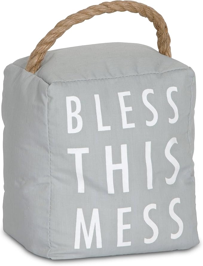Pavilion Gift Company 72194 Bless This Mess Door Stopper, 5 x 6 by PavilionGiftCompany