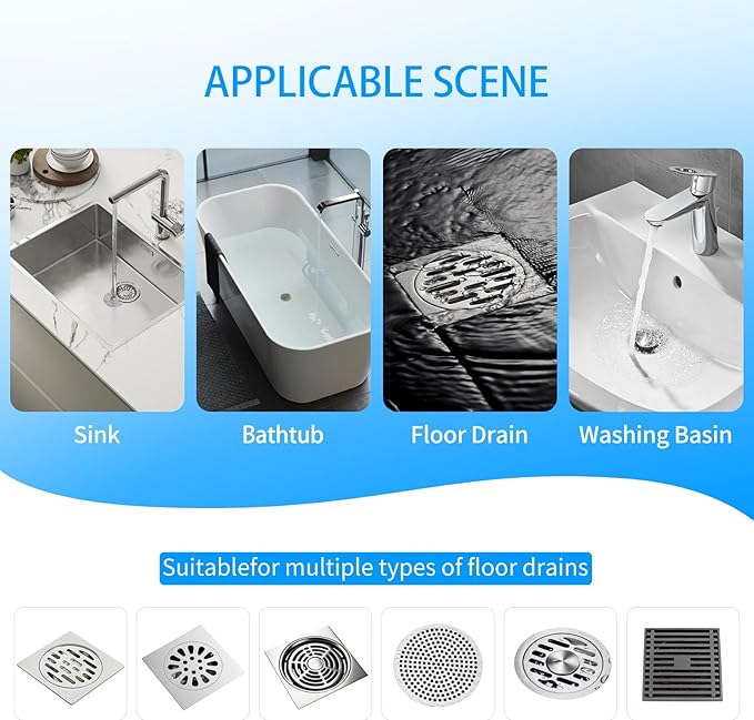 25pcs Disposable Shower Drain Hair Catcher Hair Trap - Image 4