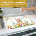 Easter Egg Bunny Dish Drying Mat 18 x 24 Inch - Image 7