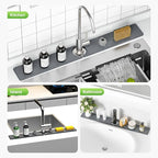 30" x 4" Stone Faucet Mat for Kitchen Sink, Quick Drying Diatomite Sink Tray - Image 8