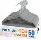 Smartor Premium 11 Inch Baby Hangers 50 Pack, Non Slip, Space Saving Felt by Smartor