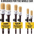Soft Boar Hair Car Detailing Brush Set - Image 3