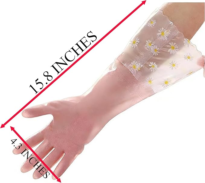 Dishwashing Cleaning Gloves Tear-Resistant Rubber Household Cleaning Gloves - Image 2
