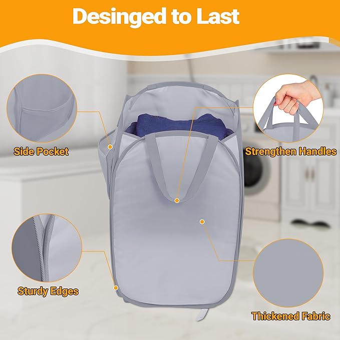 Sturdy Collapsible Laundry Baskets - Image 6
