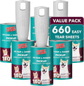 MEIQIHOME Lint Rollers for Pet Hair Extra Sticky, 660 Sheets Value Set Lint by MEIQIHOME