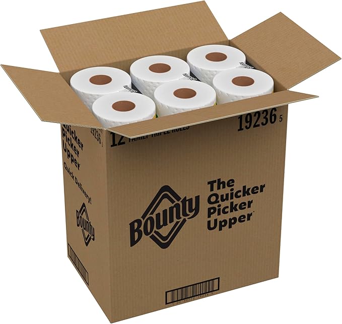 Bounty Quick-Size Paper Towels, 12 Family Triple = 40 Regular Rolls - Image 12