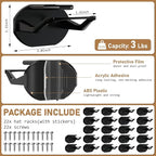 22 Pack Adhesive Hat Hooks for Wall, Super Strong Hat Rack for Baseball Caps - Image 4