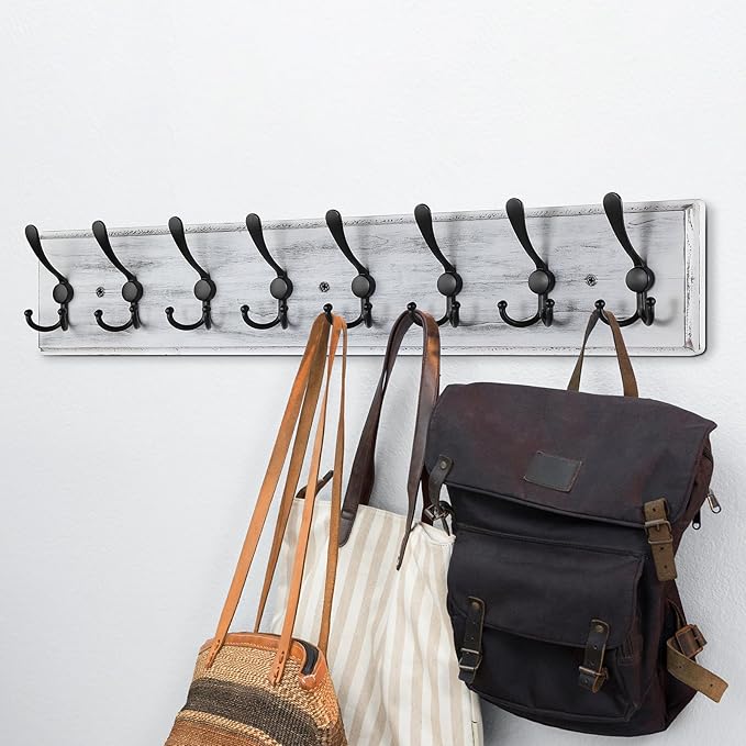 Coat Rack Wall Mount, Wooden Heavy Duty Coat Rack - Image 6