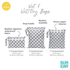 Bumkins Waterproof Wet Dry Bag for Baby, Swim Suit, Cloth Diapers, Pump Parts - Image 5