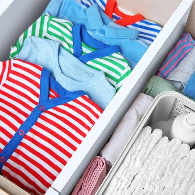 4 Pcs Deep Bamboo Drawer Dividers, Deep Kitchen Dresser Drawer Organizer - Image 5