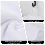 SINLAND Microfiber Facial Cloths Fast Drying Washcloth 8inch x 8inch Absorbent - Image 3
