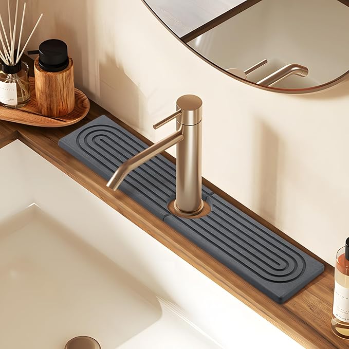 Kitchen Sink Faucet Mat, Super Absorbent Diatomaceous Earth Kitchen Sink Mat - Image 8