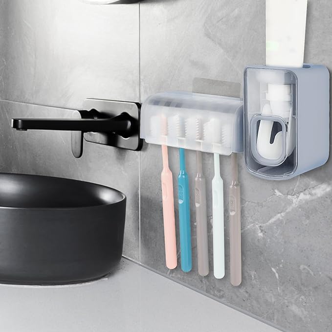 5 Slots Wall Mount Toothbrush Holder - Image 6