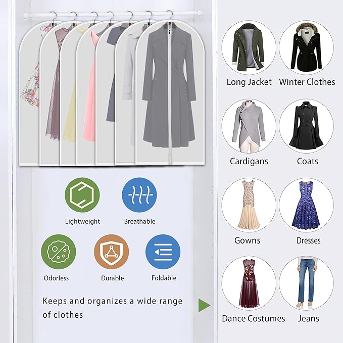 Hanging Garment Bags 7 Piece Set - Image 3