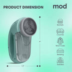 MOD Portable Fabric Shaver and Lint Remover, Reusable Pet Hair Remover - Image 6