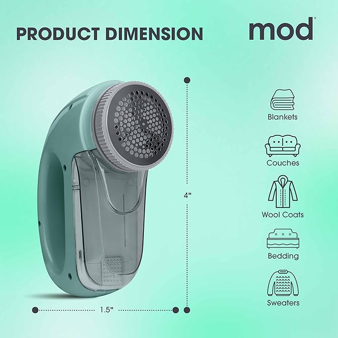 MOD Portable Fabric Shaver and Lint Remover, Reusable Pet Hair Remover - Image 6