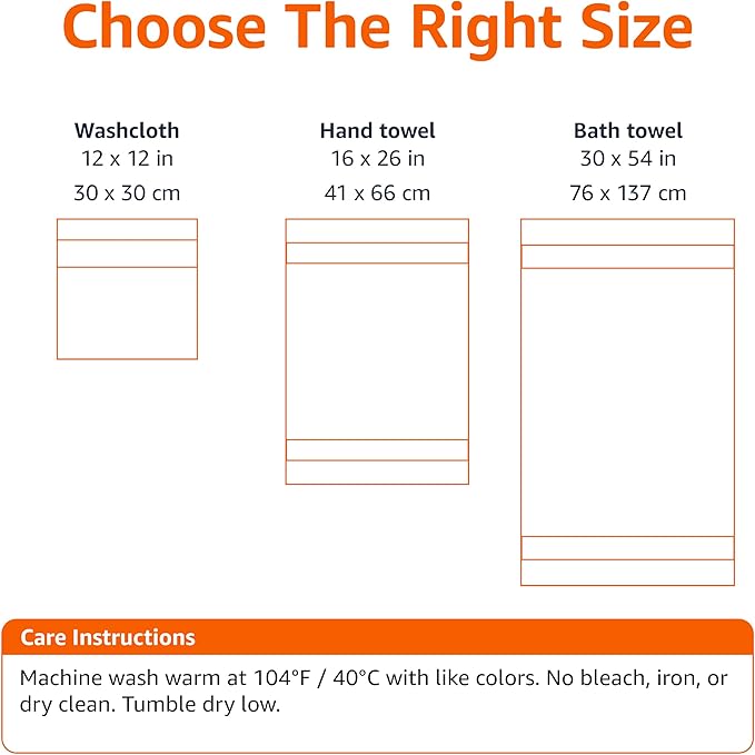 Amazon Basics Fade-Resistant 100% Cotton Bath Towel, Machine Washable - Image 4