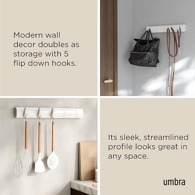Umbra Flip Wall-Mounted Coat Rack - Image 4
