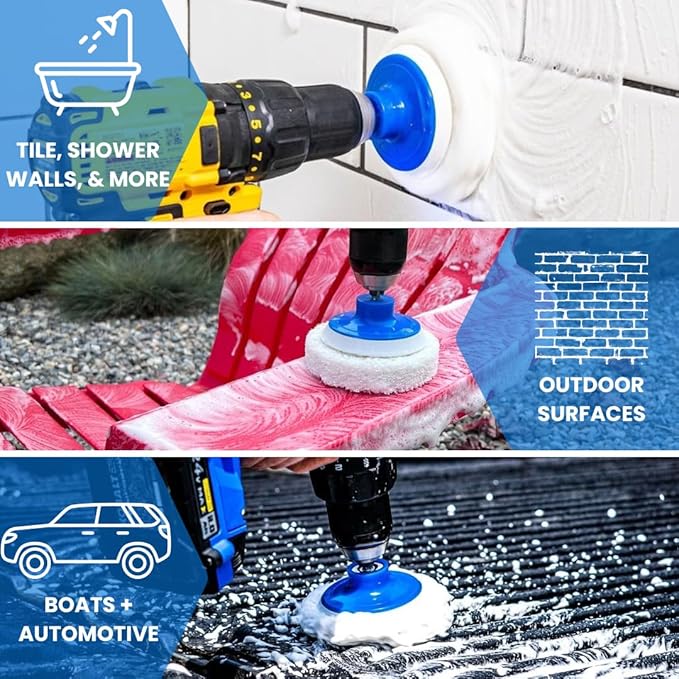 RotoScrub 7 Pack Drill Brush Set - Image 3