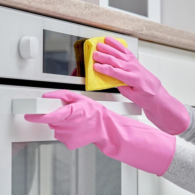 ForPro Natural Rubber Gloves, 6 Pairs Reusable Multi-Purpose Household Cleaning - Image 7