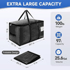 CONGREGATE 8-Pack Heavy Duty Black Moving Bags - Image 4