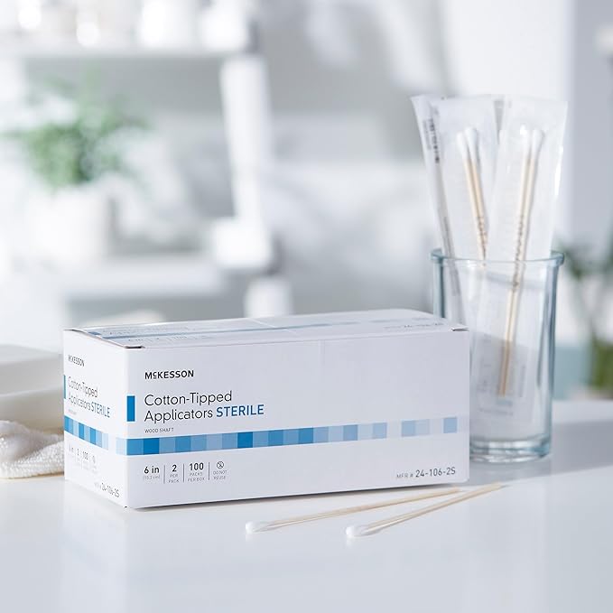 McKesson Sterile Cotton Tipped Applicators, 6 Inch, Box of 200 – Medical Cotton - Image 5