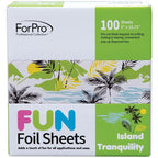 ForPro FUN Island Tranquility 5" Foil Sheets, Aluminum Hair Foils - Image 5