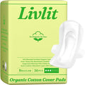 Livlit Regular Size Ultra Thin Sanitary Pads, 100% Organic Cotton from Texas by LivlitOrganicPads
