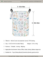 Round waterproof laundry basket, gift basket, suitable - Image 2