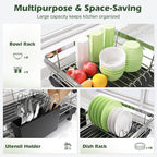 In Sink Dish Drying Rack, Expandable Over The Sink Dish Rack - Image 4
